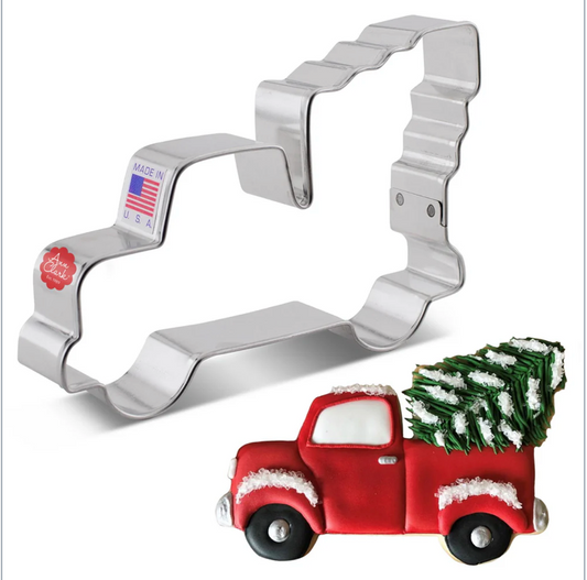 VINTAGE TRUCK W/TREE Cookie Cutter  Ann Clark Cookie Cutter, Ann Clark Collection