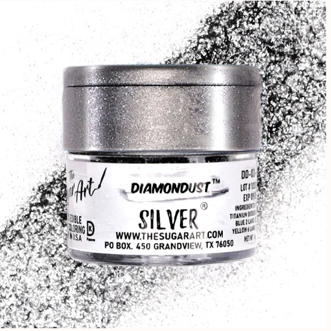 Silver Diamond Dust - The Sugar Art - 4 Grams