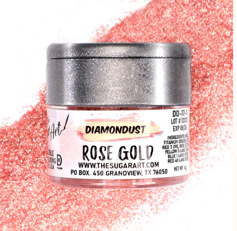 Rose Gold Diamond Dust - The Sugar Art - 3 Grams