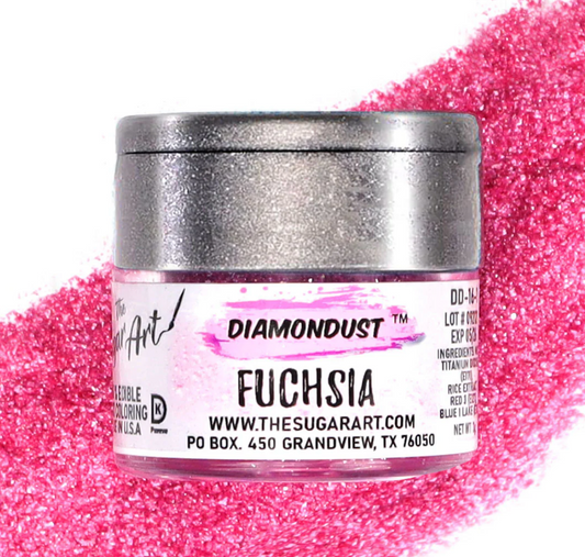 Fuchsia Diamond Dust - The Sugar Art - 3 Grams
