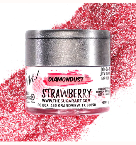 Strawberry Diamond Dust - The Sugar Art - 3 Grams
