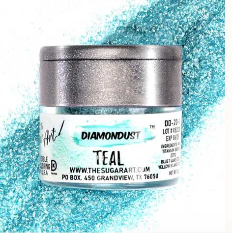 Teal Diamond Dust - The Sugar Art - 3 Grams