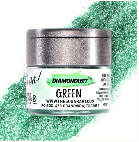 Green Diamond Dust - The Sugar Art - 3 Grams