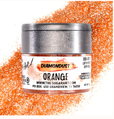 Orange Diamond Dust - The Sugar Art - 3 Grams