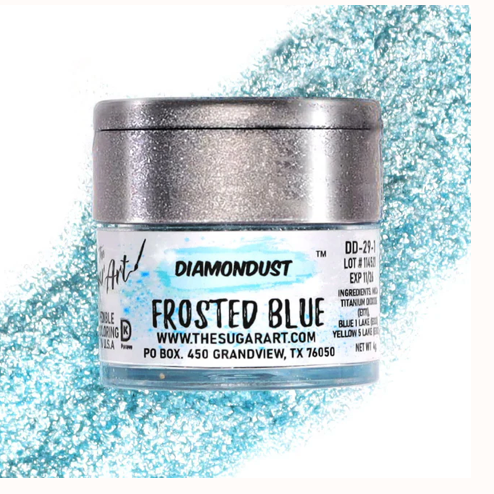 Frosted Blue Diamond Dust - The Sugar Art - 4 Grams