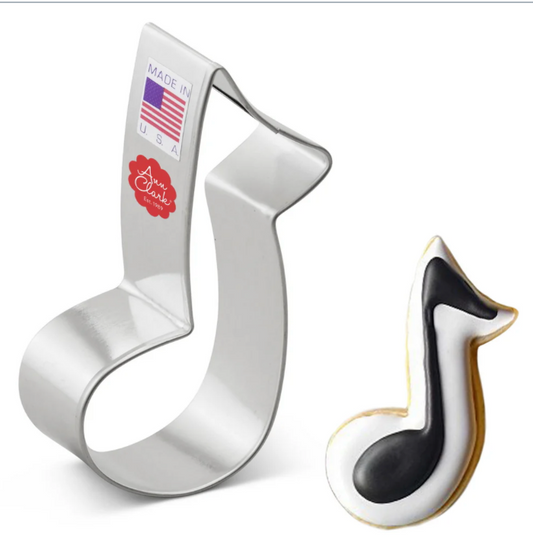SMALL MUSIC NOTE Cookie Cutter  Ann Clark Cookie Cutter, Ann Clark Collection
