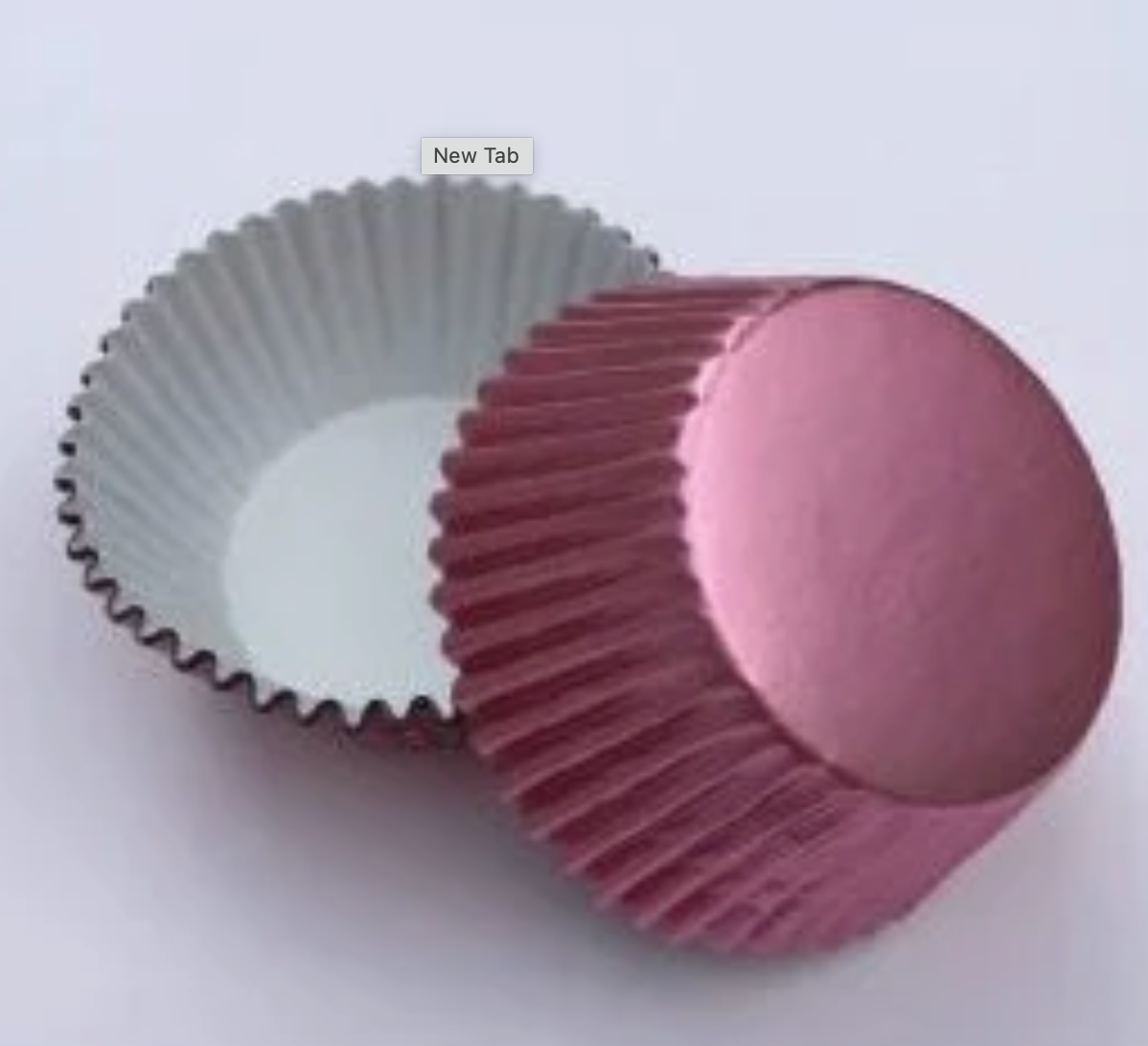 LIGHT PINK FOIL Cupcake Liners