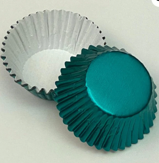 AQUA FOIL Cupcake Liners