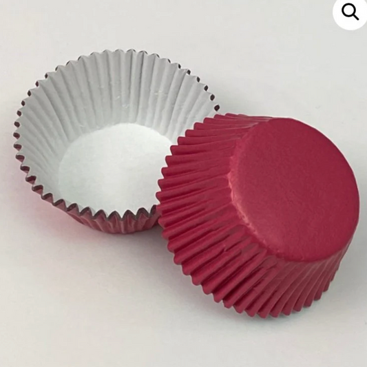 DARK PINK FOIL Cupcake Liners