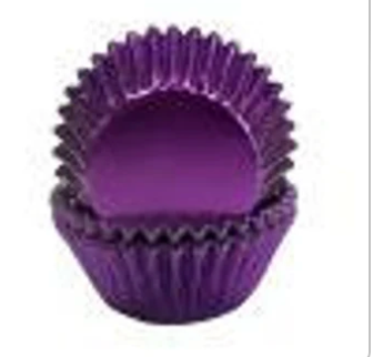 PURPLE FOIL MINI Baking Cups