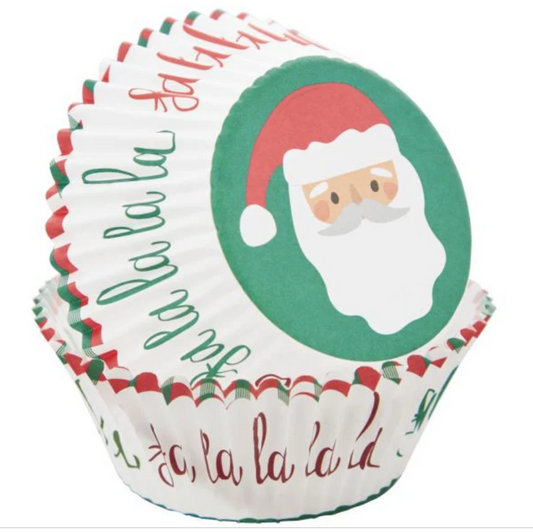 WILTON SANTA Cupcake Liners, Baking Cups, Pack of 75, Wilton Baking Cups
