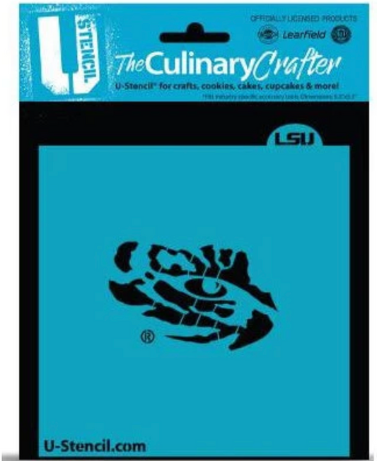 LSU TIGER! College Stencil, U Stencil College Stencils, Cookie Stencil