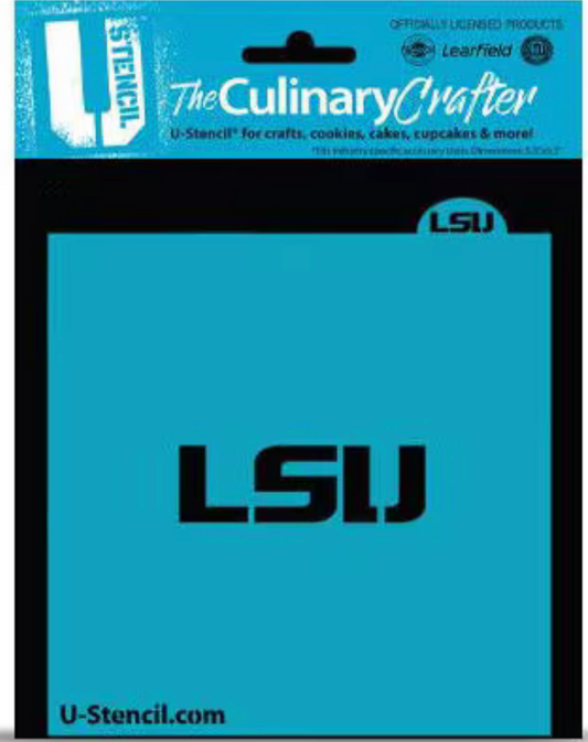 LOUISIANA STATE LSU! College Stencil, U Stencil College Stencils, Cookie Stencil