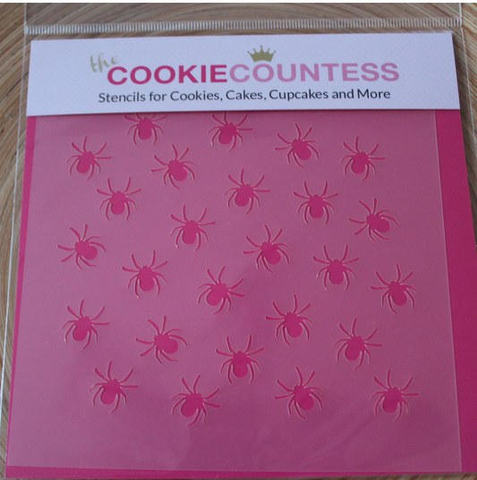 SPIDERS  Cookie Countess, Cookie Stencil/Cupcake Stencil