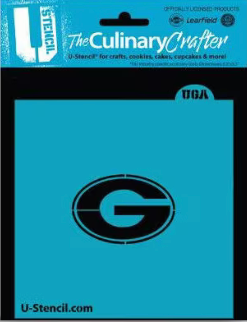 GEORGIA G! College Stencil, U Stencil College Stencils, Cookie Stencil