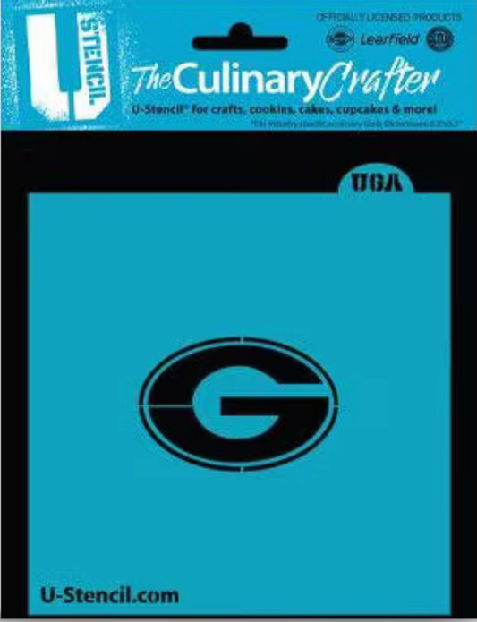 GEORGIA G! College Stencil, U Stencil College Stencils, Cookie Stencil