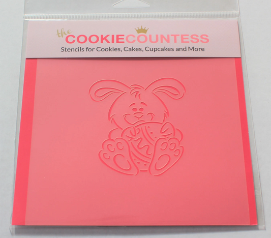 BUNNY PYO (Paint Your Own) Cookie Countess, Cookie Stencil/Cupcake Stencil