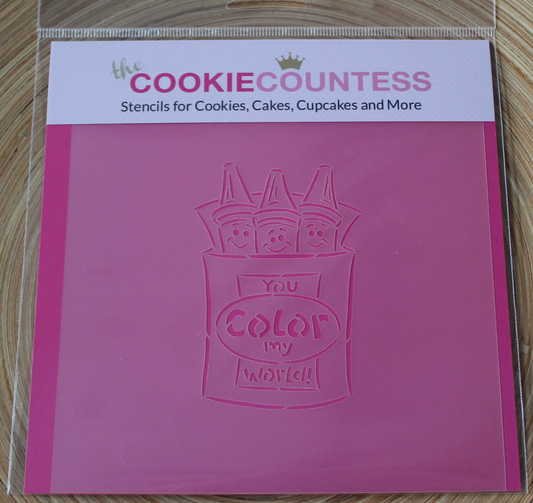 COLOR My WORLD  PYO Cookie Countess, Cookie Stencil/Cupcake Stencil