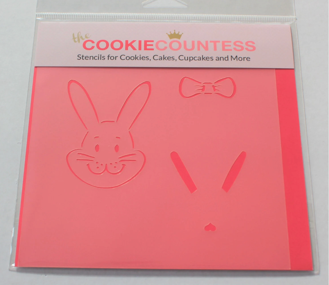 BUILD A BUNNY Cookie Countess, Cookie Stencil/Cupcake Stencil