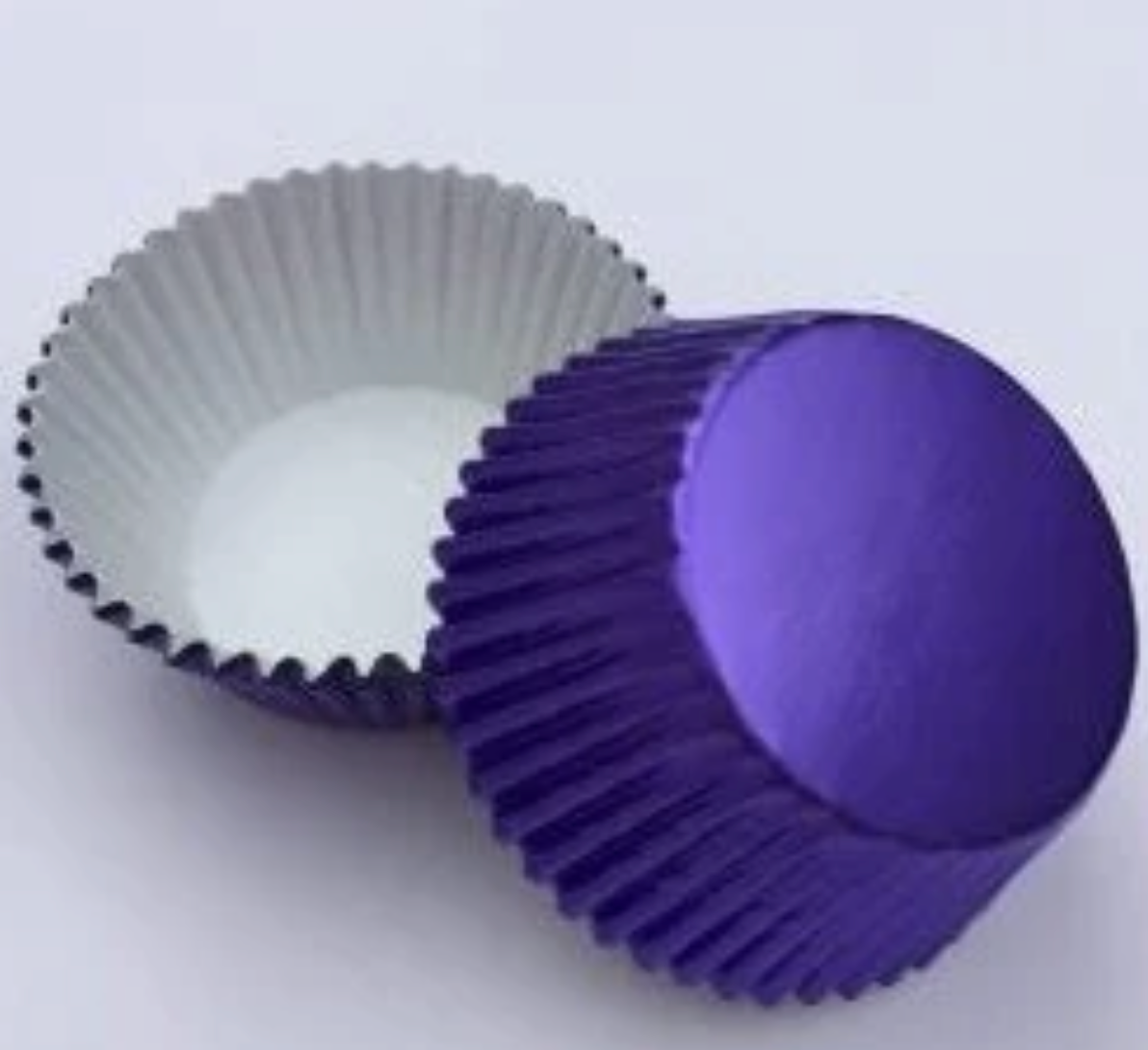 PURPLE FOIL Cupcake Liners
