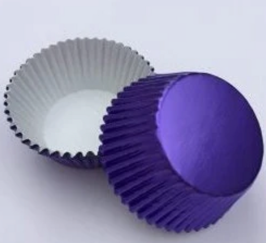 PURPLE FOIL Cupcake Liners