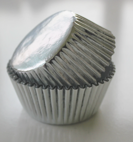 SILVER Cupcake Liners
