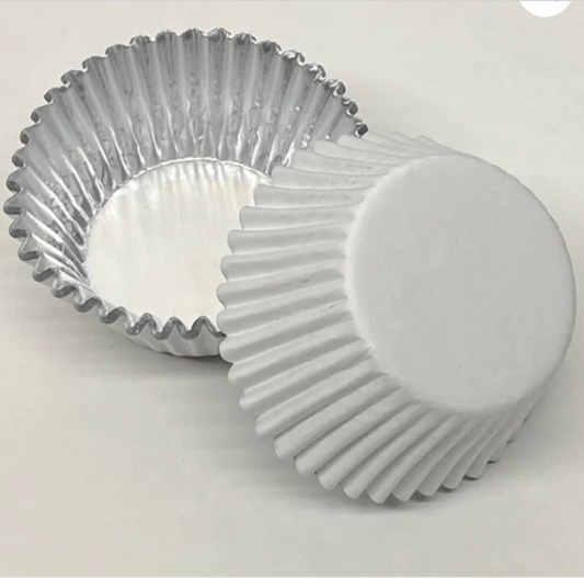 BRITE WHITE FOIL Cupcake Liners