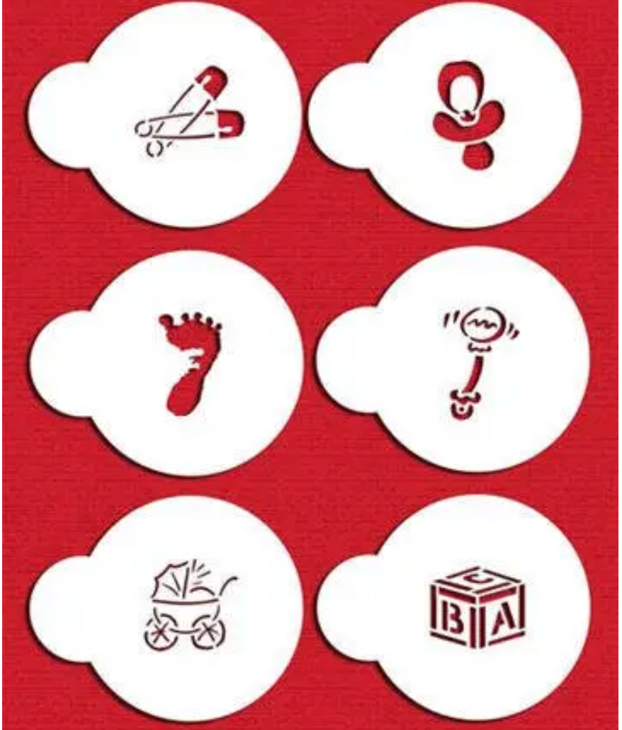 SMALL BABY  Cookie Stencil  Set "Designer Stencils"
