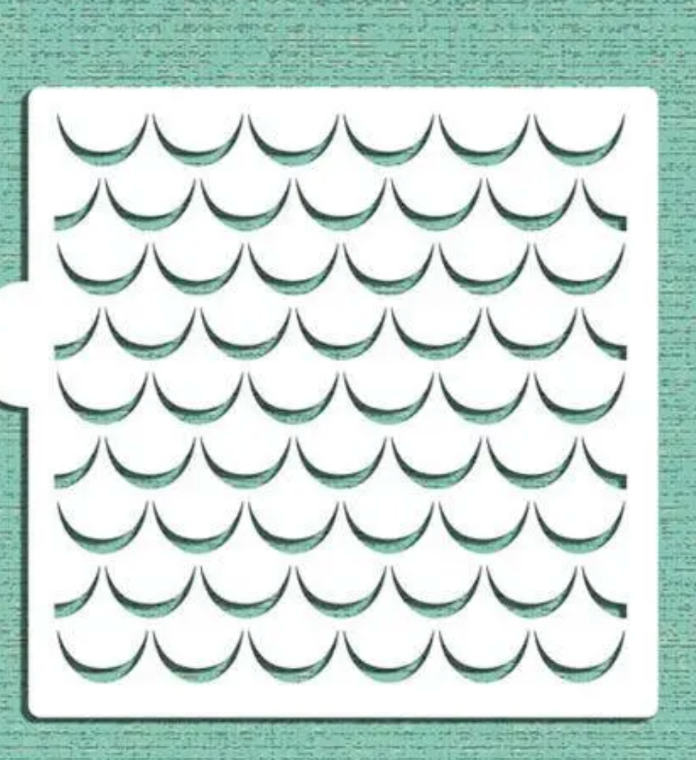 SWAG ALL OVER Cookie Stencil "Designer Stencils" 5" x 5"