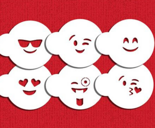 EMOJI'S  Cookie Stencil  Set "Designer Stencils"