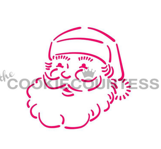SANTA FACE PYO Cookie Countess, Cookie Stencil/Cupcake Stencil