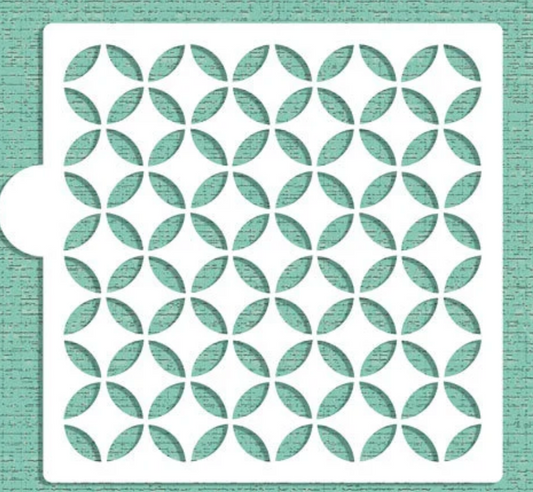 MODERN CIRCLE  Cookie Stencil "Designer Stencils" 5" x 5"