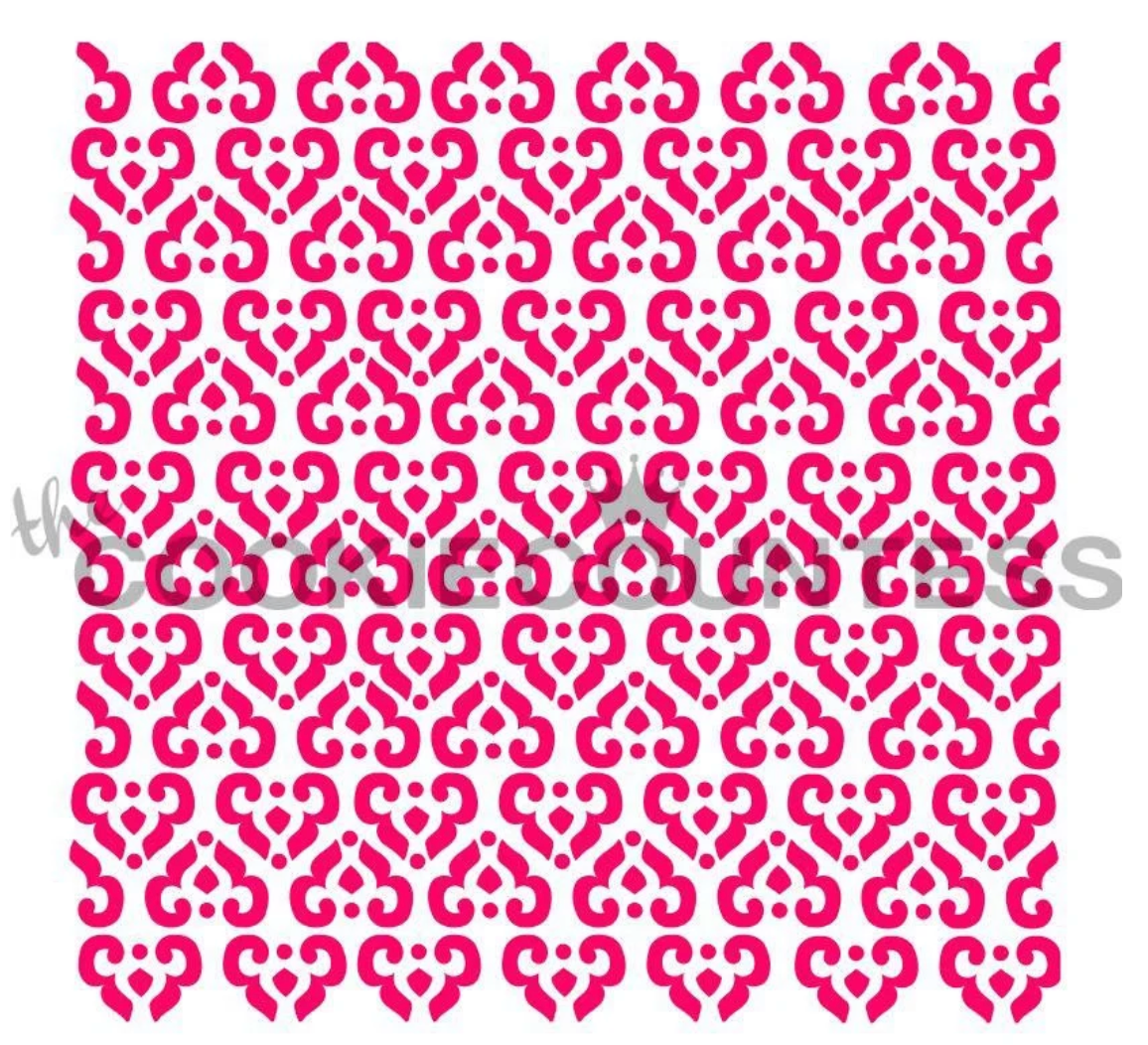 MOROCCAN WALLPAPER Cookie Countess, Cookie Stencil/Cupcake Stencil