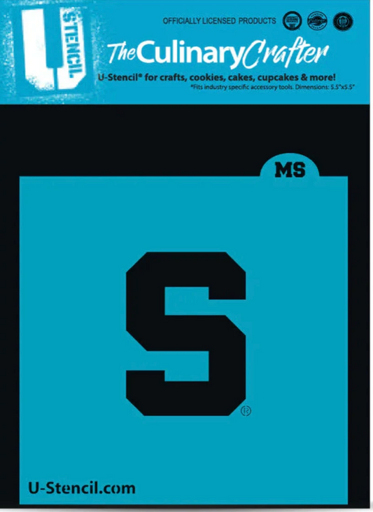SPARTANS College Stencil, U Stencil College Stencils, Cookie Stencil