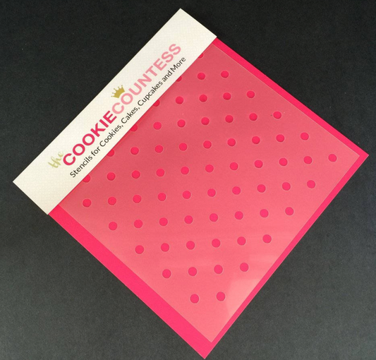 SMALL DOTS Cookie Countess, Cookie Stencil/Cupcake Stencil