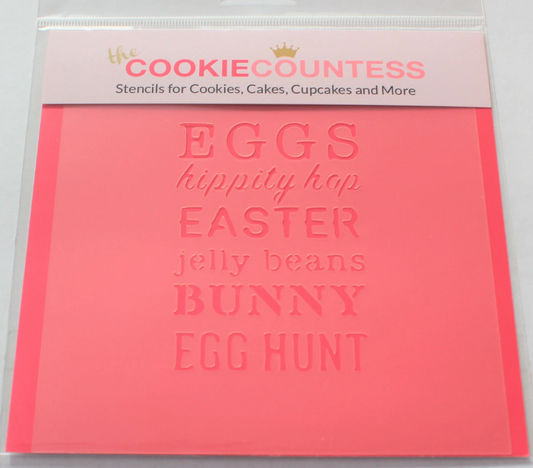 EASTER Cookie Countess, Cookie Stencil/Cupcake Stencil