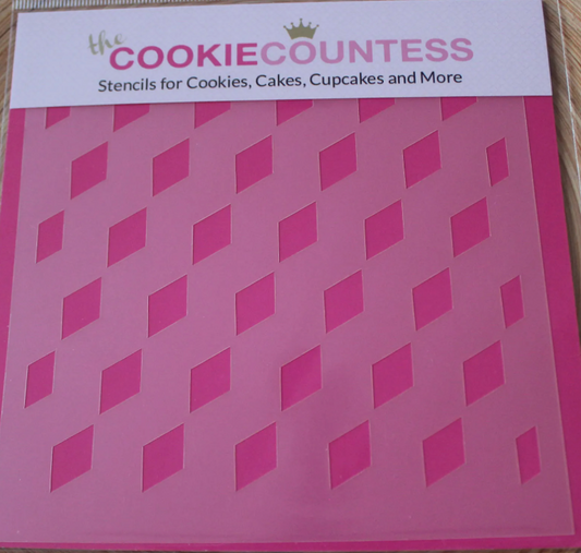 VASARELY CUBES Cookie Countess, Cookie Stencil/Cupcake Stencil