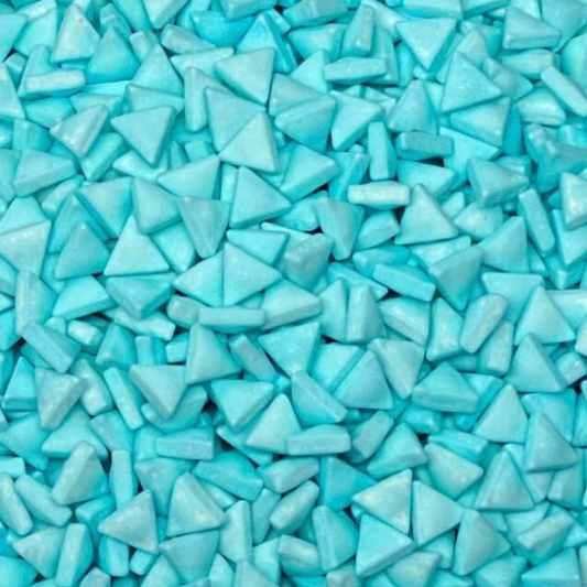 BLUE TRIANGLE SPRINKLES, Blue Sprinkles, 2 or 4 Ounces, Thick Sprinkles