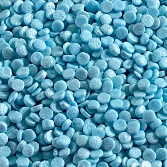 PEARL BLUE Confetti Candy Decorations, Confetti Sprinkles, Sprinkles, 4 Ounces