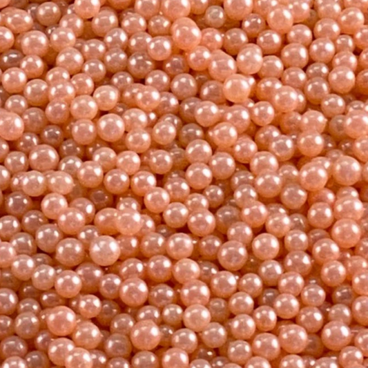 PEARL ROSE GOLD Candy Beads,  Sprinkles , Rose Gold, 2 or 4 Ounces, Candy Pearls, 4MM