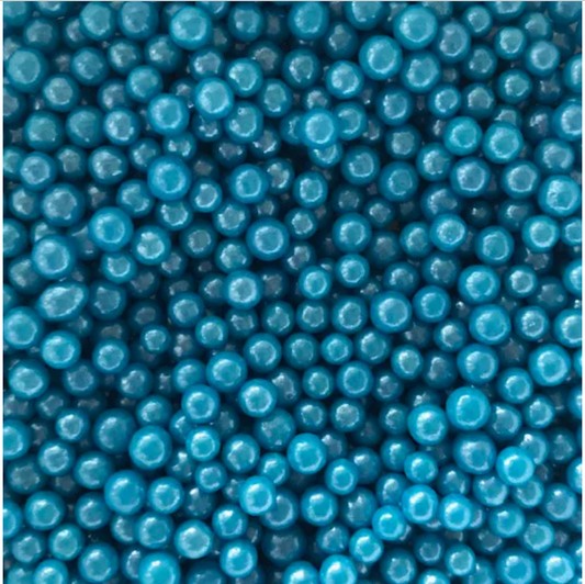 PEARL BLUE Candy BEADS,  Sprinkles , Blue, 2 or 4 Ounces, Candy Pearls, 4MM
