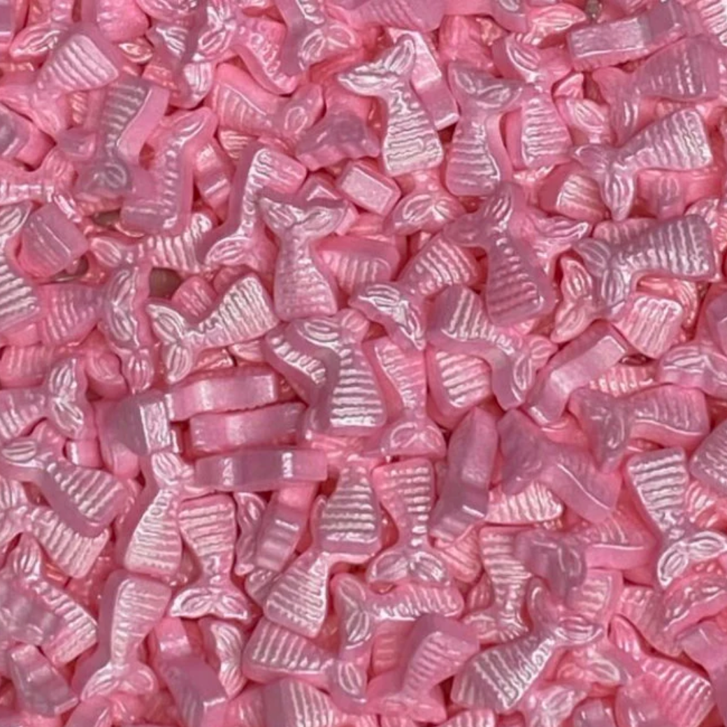 PINK MERMAID TAIL Sprinkles, Thick Sprinkles, 4 Ounce Bag, 2 Ounce Bag