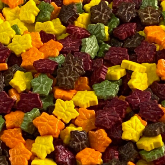 FALL MAPLE LEAF Sprinkles, Thick Sprinkles, 4 or 2 Ounce