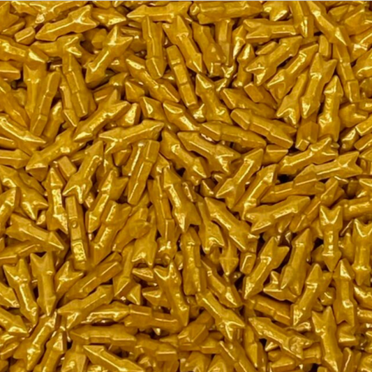 GOLD ARROWS, GOLD Sprinkles, 4 Ounces or 2 Ounces, Sprinkles