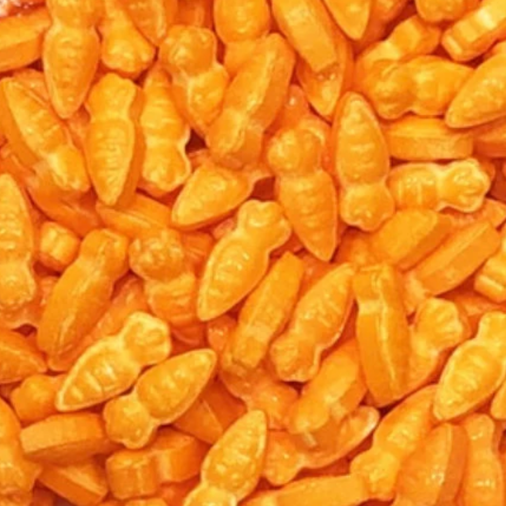CARROT SPRINKLES, Orange Sprinkles, 4 Ounces, Sprinkles