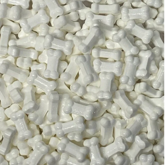 LARGE BONES SPRINKLES , White, 4 Ounces Or 2 Ounces, Sprinkles