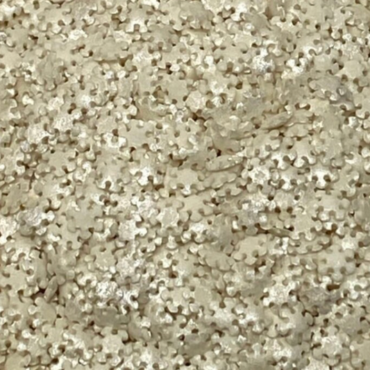 WHITE SNOWFLAKE Sprinkles, White Sprinkles, 4 Ounces or 2 Ounces, Sprinkles
