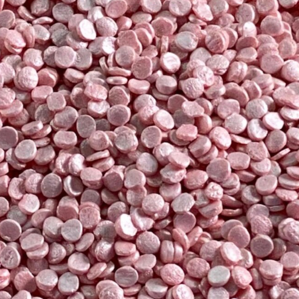 PEARL PINK Confetti Candy Decorations, Confetti Sprinkles, Sprinkles, 4 Ounces