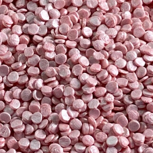 PEARL PINK Confetti Candy Decorations, Confetti Sprinkles, Sprinkles, 4 Ounces