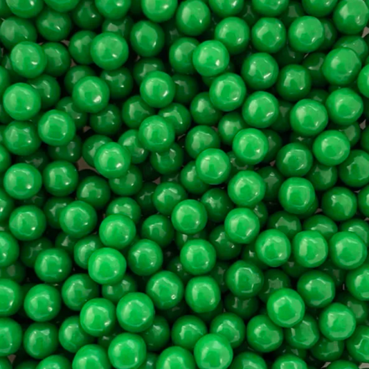 GREEN Sugar Pearls  "Cake/Cupcake/Cookie Decorations", 7MM, 2 Ounce or 4 Ounce